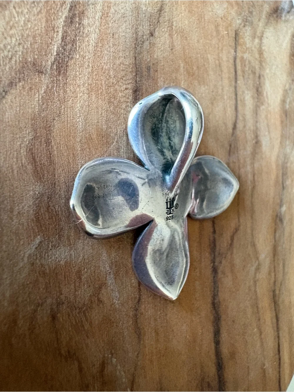 James Avery Silver Dogwood Pendant - Picture 3 of 4